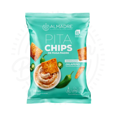ALMADRE PITA CHIPS DE MASA MADRE JALAPEÑO X115GR