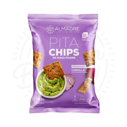 ALMADRE PITA CHIPS DE MASA MADRE CEBOLLA X115GR