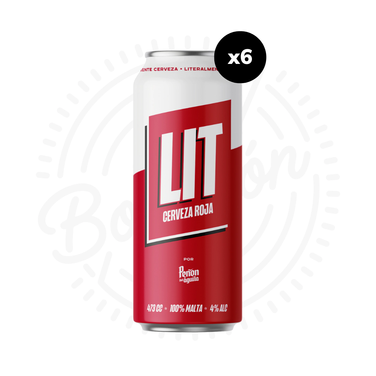 LIT CERVEZA ROJA 6X473CC
