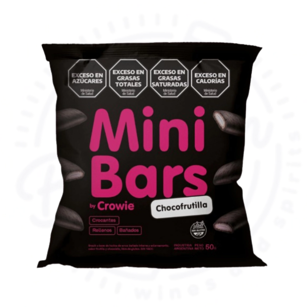 MINIBARS CHOCOFRUTILLA CROWIE X 50GR