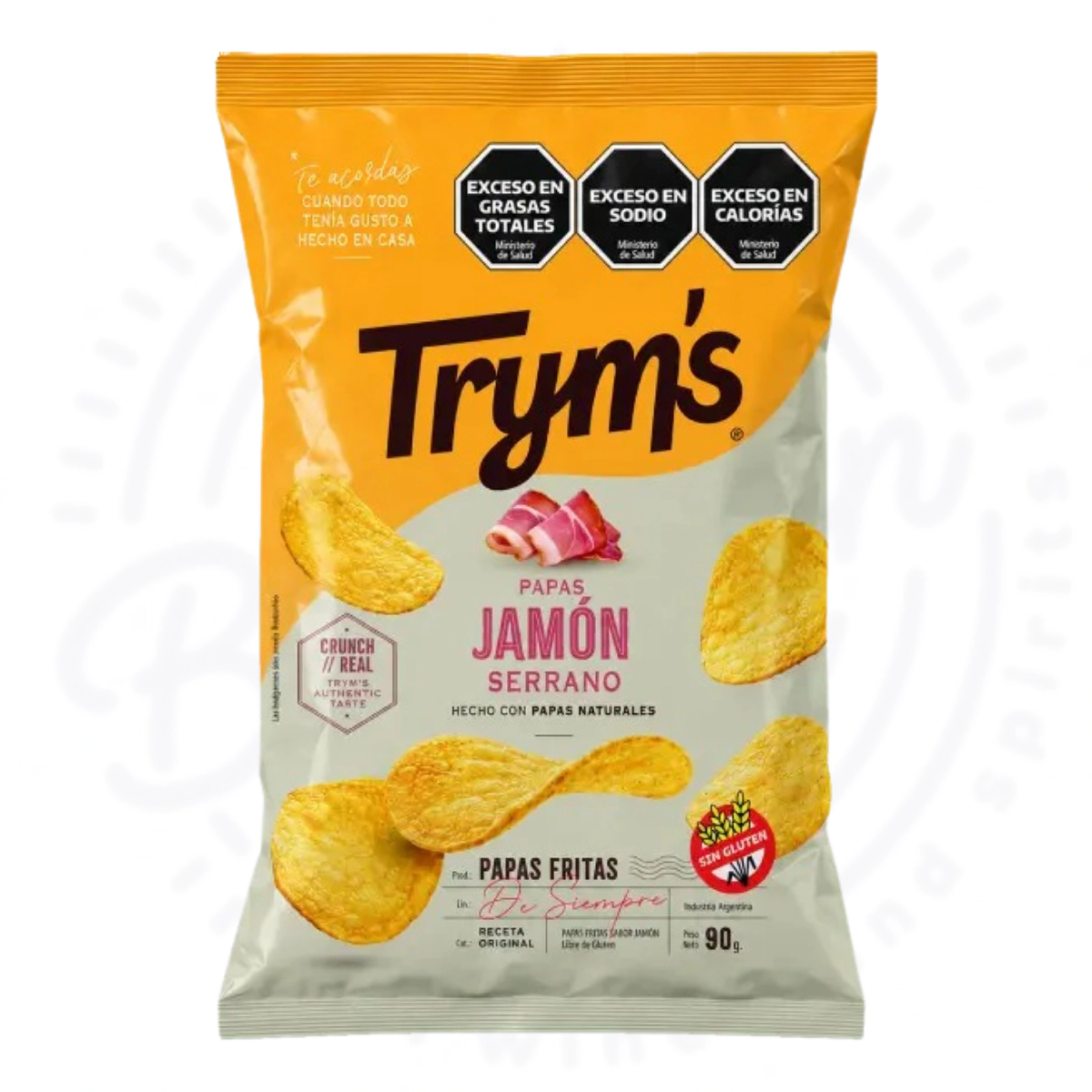 PAPAS TRYM�S JAMON SERRANO SIN TACC X90 GR
