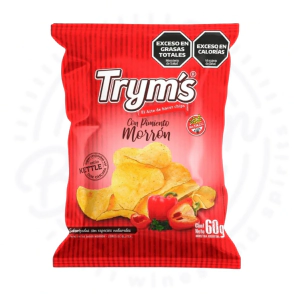 PAPAS TRYM&acute;S PIMIENTO MORRON SIN TACC X60 GR