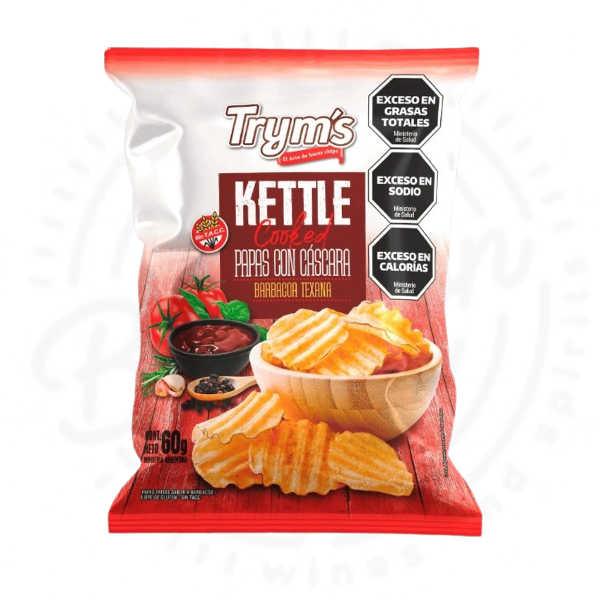 PAPAS TRYM�S BARBACOA SIN TACC X60 GR