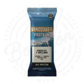 BARRA PROTEICA VANCOUVER CHOCO CON LECHE Y AVELLANAS X 10