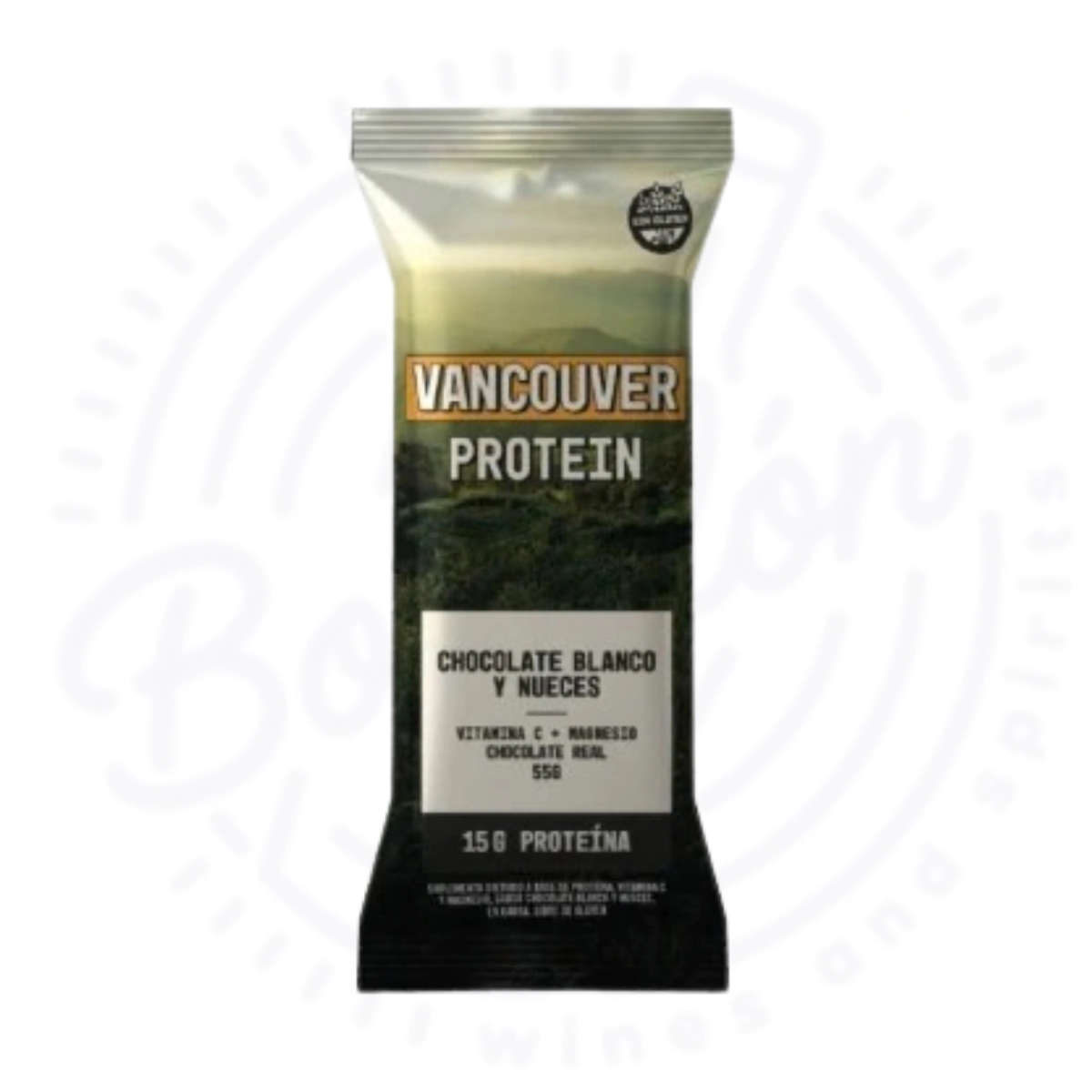 BARRA PROTEICA VANCOUVER CHOCOLATE BLANCO Y NUECES X 10