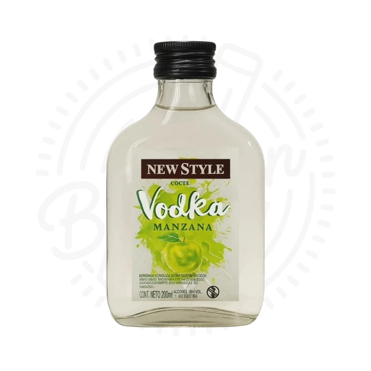 PETACA VODKA NEW STYLE MANZANA X200CC