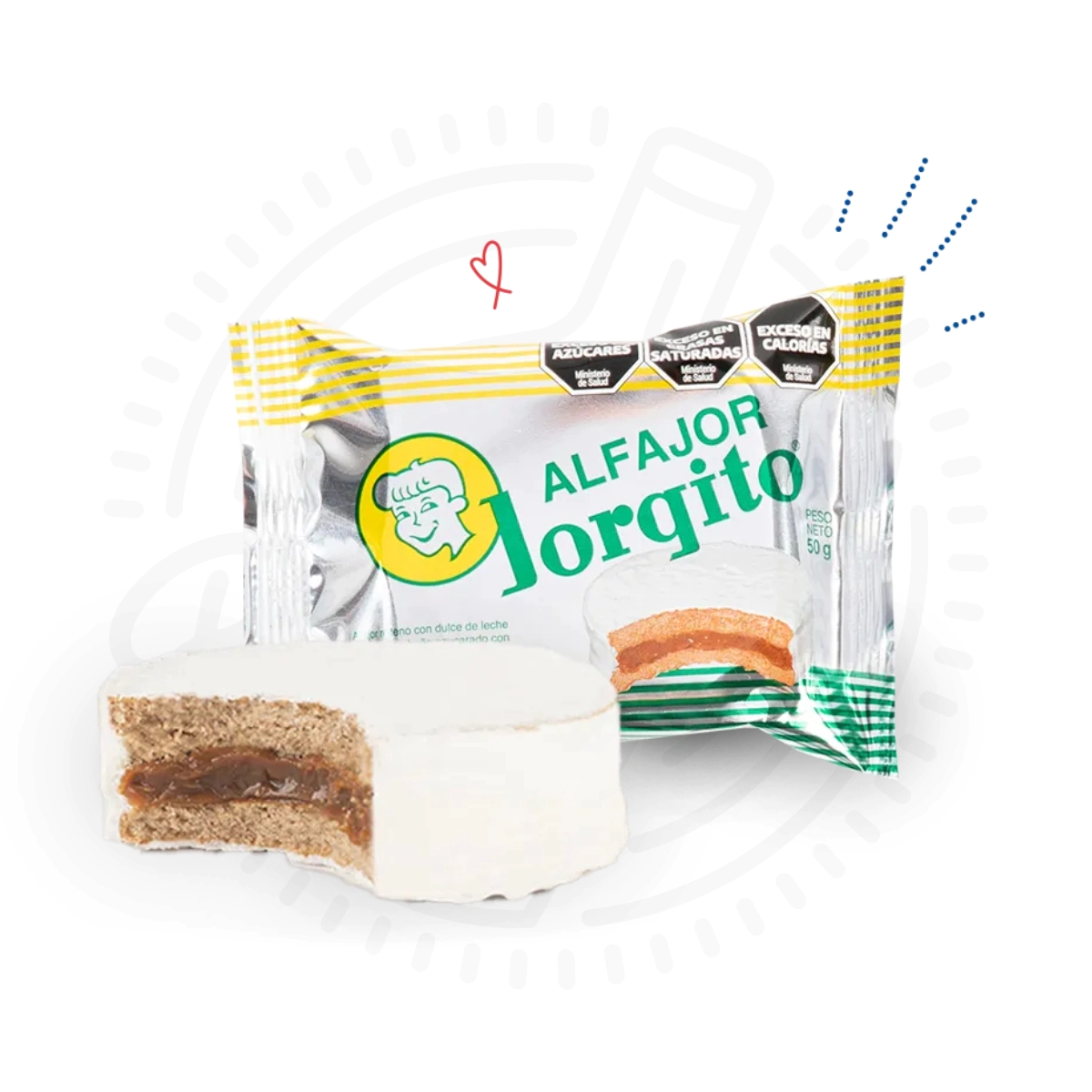 ALFAJOR JORGITO BLANCO X24U X50GR
