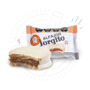 ALFAJOR JORGITO CHOCOLATE BLANCO X24U X55GR