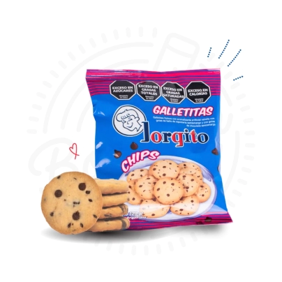 GALLETAS DULCES CON CHIPS DE CHOCOLATE X60GR