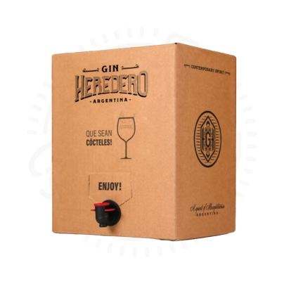 GIN HEREDERO BAG IN BOX POMELO ROSADO X10L