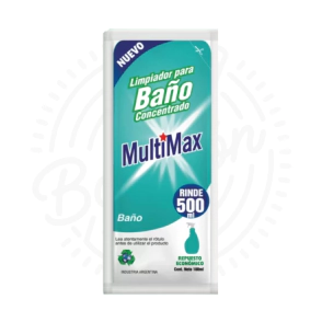 MULTIMAX LIMPIADOR PARA BAÑO CONCENTRADO RINDE 500ML X36U