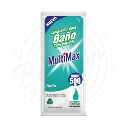 MULTIMAX LIMPIADOR PARA BAÑO CONCENTRADO RINDE 500ML X36U