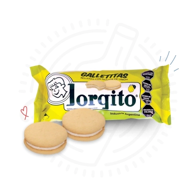 GALLETITAS JORGITO MOUSSE DE LIMON X24U X45GR